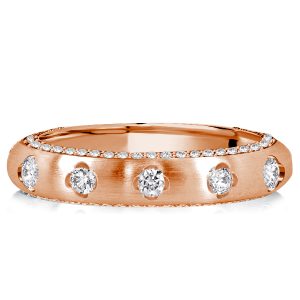 eternity band - Italo Floral Rose Golden Stacking Wedding Band For Women, Italo jewelry - Online Catalog