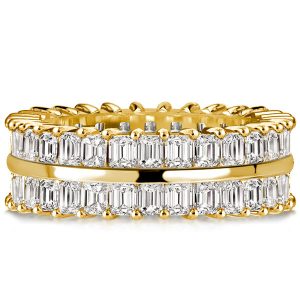Eternity band - Baguette Cut Multi Row Eternity Wedding Band For Women, Apparel & Accessories, Italo jewelry - Online Catalog