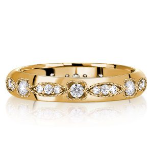 eternity band - Italo Filigree Vintage Eternity Band Single Round Wedding Band For Women, Italo jewelry - Online Catalog