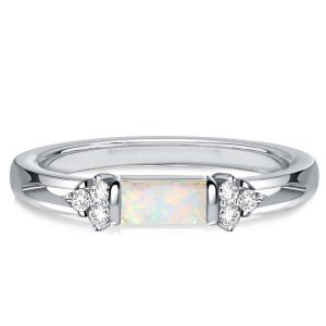 anniversary band - Italo Opal Wedding Ring Vintage Band Ring For Women, Italo jewelry - Online Catalog