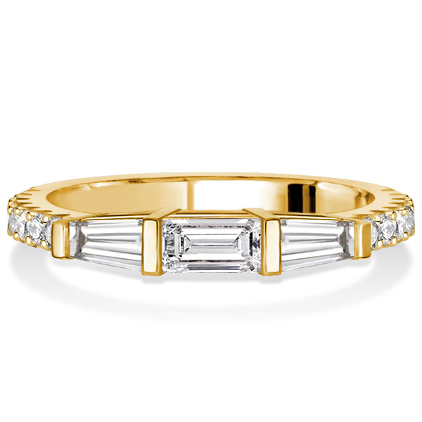 Anniversary band - Italo Baguette Dainty Wedding Band For Women Anniversary Ring, Wedding Bands - Apparel & Accessories, Italo jewelry - Online Catalog