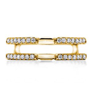 anniversary band - Italo Classic White Sapphire Enhancers Band Ring Guard Enhancers Ring, Italo jewelry - Online Catalog