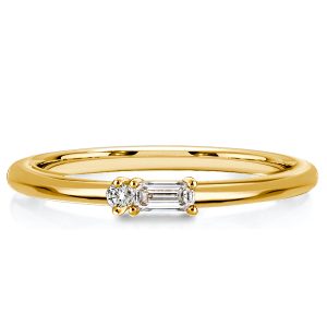 Classic rings band - Italo Baguette Cut Classic Wedding Band Morse Code Ring, Apparel & Accessories, Italo jewelry - Online Catalog
