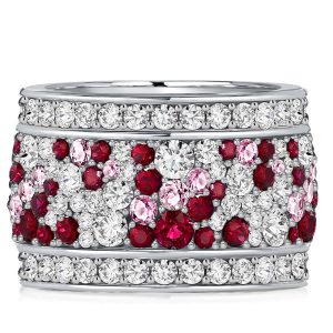 Eternity band - Italo Ruby Band Ring Multi Row Eternity Wedding Band For Women, Apparel & Accessories, Italo jewelry - Online Catalog