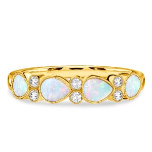 anniversary band - Italo Pear Cut Opal Wedding Ring Opal Rings For Women, Italo jewelry - Online Catalog