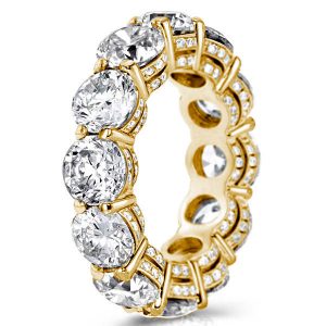 Eternity band - Italo Golden Round Eternity Wedding Band (7.95 CT. TW.), Apparel & Accessories, Italo jewelry - Online Catalog