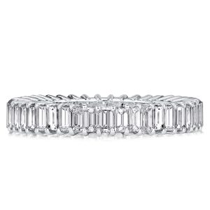 Eternity band - Italo Baguette Eternity Wedding Band In Sterling Silver, Apparel & Accessories, Italo jewelry - Online Catalog