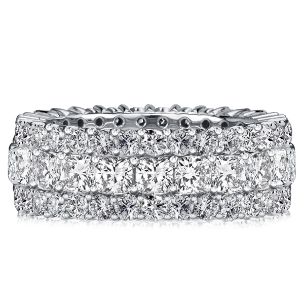 eternity band - Italo Eternity Cushion Cut Wedding Band For Women, Italo jewelry - Online Catalog