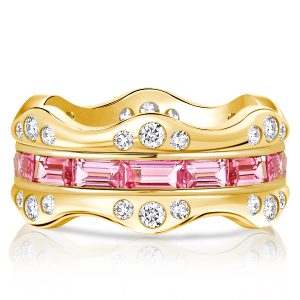 Eternity band - Italo Equator Pink Ring Baguette Eternity Band For Women, Apparel & Accessories, Italo jewelry - Online Catalog