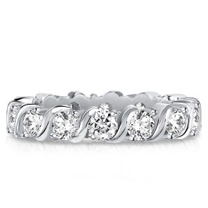 Eternity band - Italo Round Cut Swirl Eternity Ring Eternity Wedding Band, Apparel & Accessories, Italo jewelry - Online Catalog