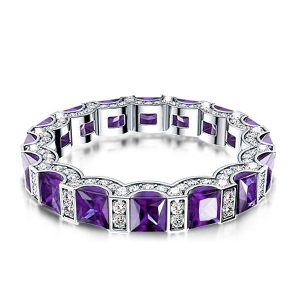 Eternity band - Italo Princess Cut Amethyst Ring Unique Eternity Band Ring, Apparel & Accessories, Italo jewelry - Online Catalog