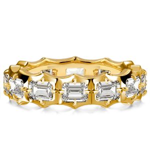 Eternity band - Italo Emerald Cut Eternity Wedding Band Anniversary Ring, Apparel & Accessories, Italo jewelry - Online Catalog