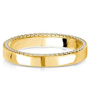 Eternity band - Italo Pave White Sapphire Side Wedding Band For Women, Apparel & Accessories, Italo jewelry - Online Catalog