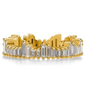 Eternity band - Italo Cityscape Baguette Cut Eternity Wedding Band Stackable, Apparel & Accessories, Italo jewelry - Online Catalog
