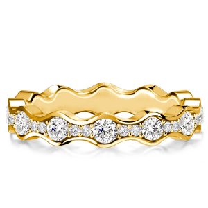 Eternity band - Italo Round Cut Wave Eternity Band Wedding Rings For Women, Apparel & Accessories, Italo jewelry - Online Catalog