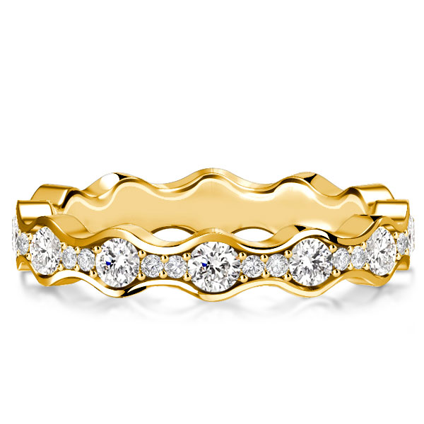 eternity band - Italo Round Cut Wave Eternity Band Wedding Rings For Women, Italo jewelry - Online Catalog