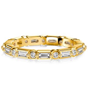 Eternity band - Italo Eternity Ring Baguette & Round Cut Eternity Wedding Band, Apparel & Accessories, Italo jewelry - Online Catalog