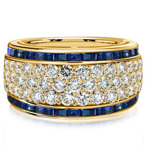 anniversary band - Italo Golden Micro Pave Wedding Band Anniversary Rings For Women, Italo jewelry - Online Catalog