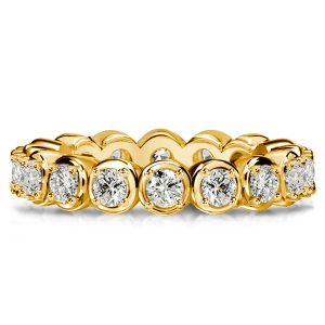 Eternity band - Italo Single Stone Round Cut Eternity Band For Women, Apparel & Accessories, Italo jewelry - Online Catalog