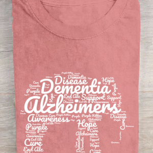 Elephant For Alzheimers And Dementia Awareness Cotton T-Shirt, T-shirts, Lilicloth.com