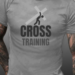 Cross Training Funny Print Gym Shirts&Tops, T-shirts, Lilicloth.com