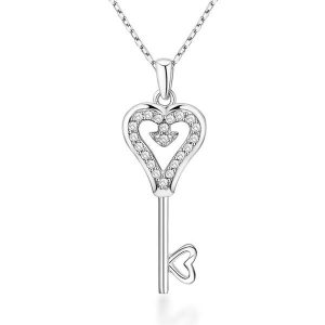Necklaces - Italo Key Design Created White Sapphire Pendant Necklace, Apparel & Accessories, Italo jewelry - Online Catalog