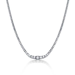 Necklaces - Italo Classic Created White Sapphire Tennis Necklace, Apparel & Accessories, Italo jewelry - Online Catalog