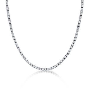 necklaces - Italo Classic Created White Sapphire Tennis Necklace, Italo jewelry - Online Catalog