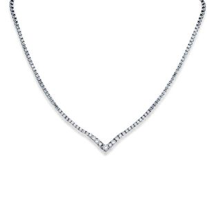 Necklaces - Classic Right Angle Design Tennis Necklace, Apparel & Accessories, Italo jewelry - Online Catalog