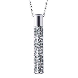 Necklaces - Stick Design Created White Sapphire Pendant Necklace, Apparel & Accessories, Italo jewelry - Online Catalog
