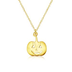 Necklaces - Golden Pumpkin Pendant Necklace, Apparel & Accessories, Italo jewelry - Online Catalog