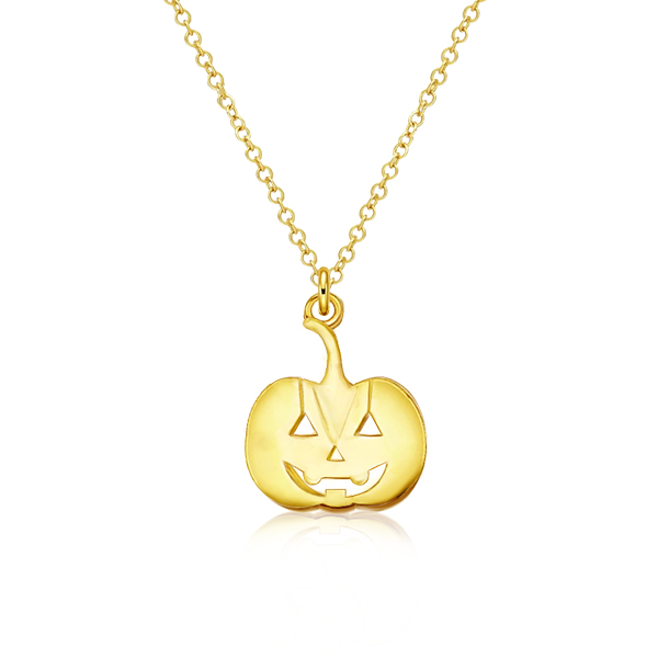 Necklaces - Golden Pumpkin Pendant Necklace, Apparel & Accessories, Italo jewelry - Online Catalog