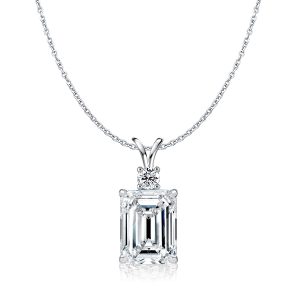 necklaces - Italo Emerald Cut Necklace For Women Pendant Necklace, Italo jewelry - Online Catalog