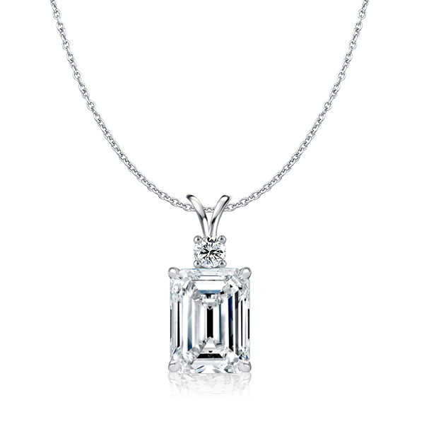 necklaces - Italo Emerald Cut Necklace For Women Pendant Necklace, Italo jewelry - Online Catalog