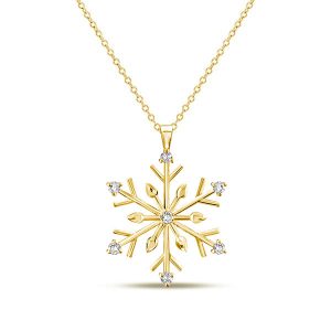 necklaces - Italo Snowflake Necklace Christmas Jewelry In Sterling Silver, Italo jewelry - Online Catalog