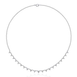 necklaces - Italo White Sapphire Chain Necklace Starstruck Necklace, Italo jewelry - Online Catalog