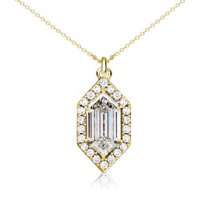 Necklaces - Italo Hexagon Pendant Necklace Halo Necklace For Women, Apparel & Accessories, Italo jewelry - Online Catalog