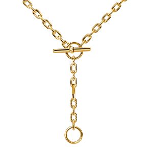 necklaces - Italo 3 Ring Chain Necklace Lariat Necklace In Sterling Silver, Italo jewelry - Online Catalog
