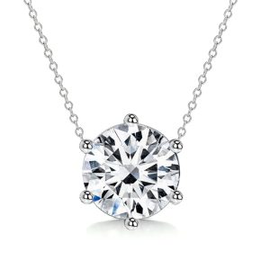 necklaces - Italo Round Cut Simple Chain Necklace In Sterling Silver, Italo jewelry - Online Catalog