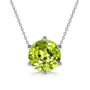 Necklaces - Italo Peridot Short Necklace Simple Chain Necklace For Women, Apparel & Accessories, Italo jewelry - Online Catalog