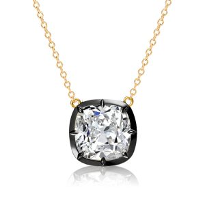 Necklaces - Italo Short Necklace Cushion Cut Solitaire Pendant Necklace, Apparel & Accessories, Italo jewelry - Online Catalog