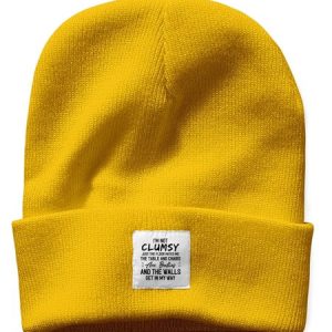 I'm Not Clumsy Just The Floor Hates Me Funny Text Letter Beanie Hat, Hats, Lilicloth.com