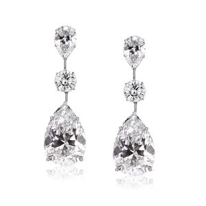 Earrings - Pear Cut Drop Earrings, Apparel & Accessories, Italo jewelry - Online Catalog