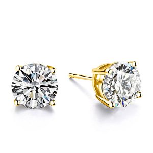 earrings - Classic 4 Prong Sapphire Stud Earrings, Italo jewelry - Online Catalog