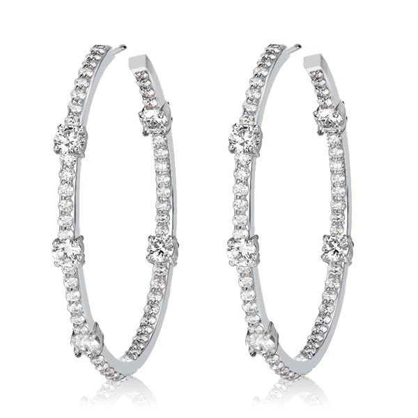 earrings - Italo Hoop Earrings For Women Sterling SIlver Earrings, Italo jewelry - Online Catalog