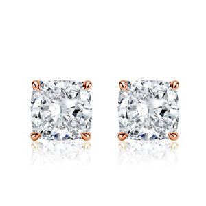 Earrings - Rose Gold Classic Cushion Cut Stud Earrings, Apparel & Accessories, Italo jewelry - Online Catalog