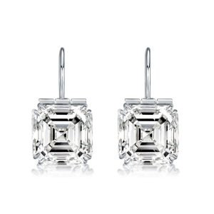 Earrings - Italo Classic Asscher Cut Drop Earrings For Women, Apparel & Accessories, Italo jewelry - Online Catalog