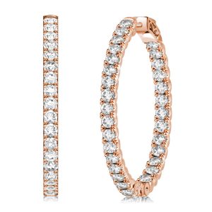 Earrings - Italo Round Cut Inside-Out Hoop Earrings In Sterling Silver, Apparel & Accessories, Italo jewelry - Online Catalog