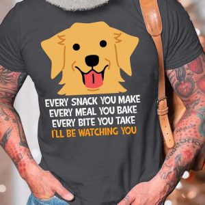 Men’s Every Snack You Make Every Meal You Bake Every Bite You Take Text Letters Casual T-Shirt, T-shirts, Lilicloth.com