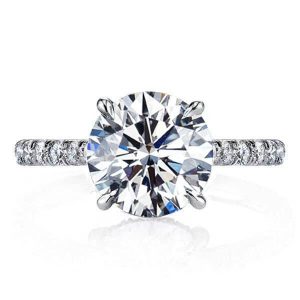 classic engagement rings - Italo Classic Engagement Ring Affordable WIth Hidden Halo, Italo jewelry - Online Catalog